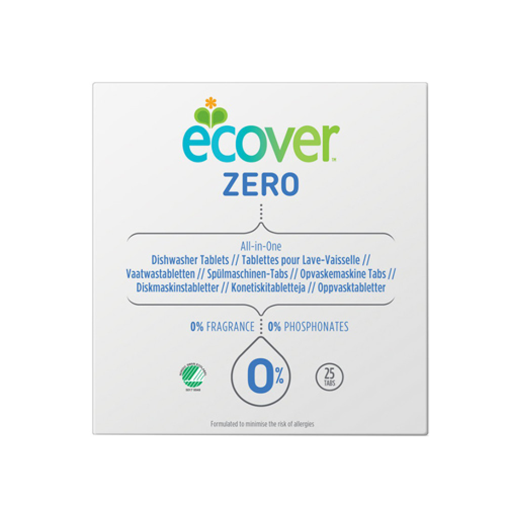 Таблетки для посудомоечных машин "Zero" Ecover, 25 шт.